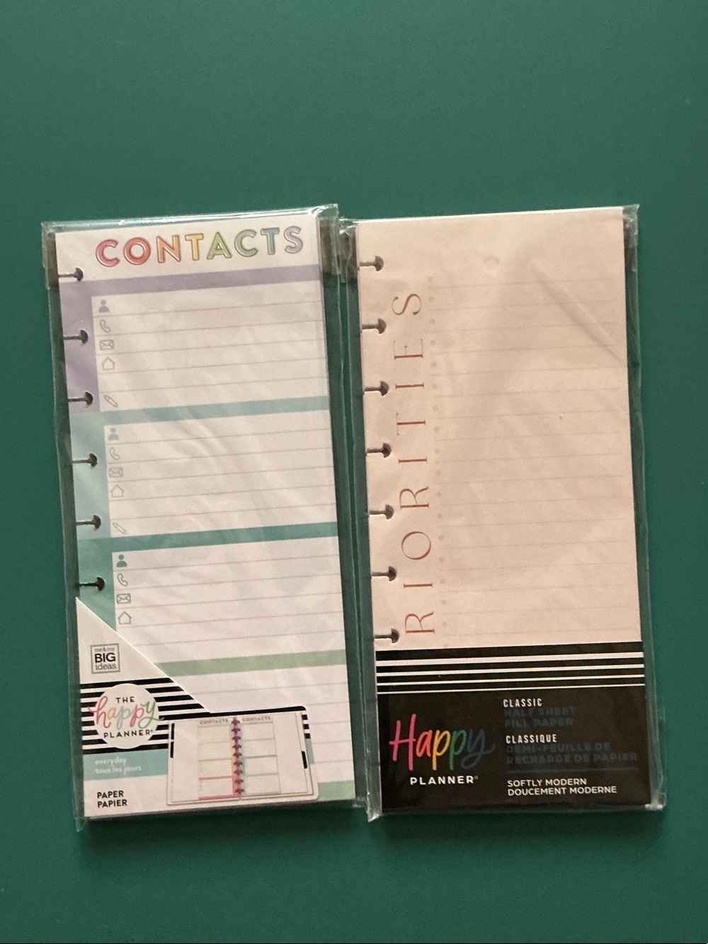 The Happy Planner Contacts & Priorities Inserts - Multicolor & Pink